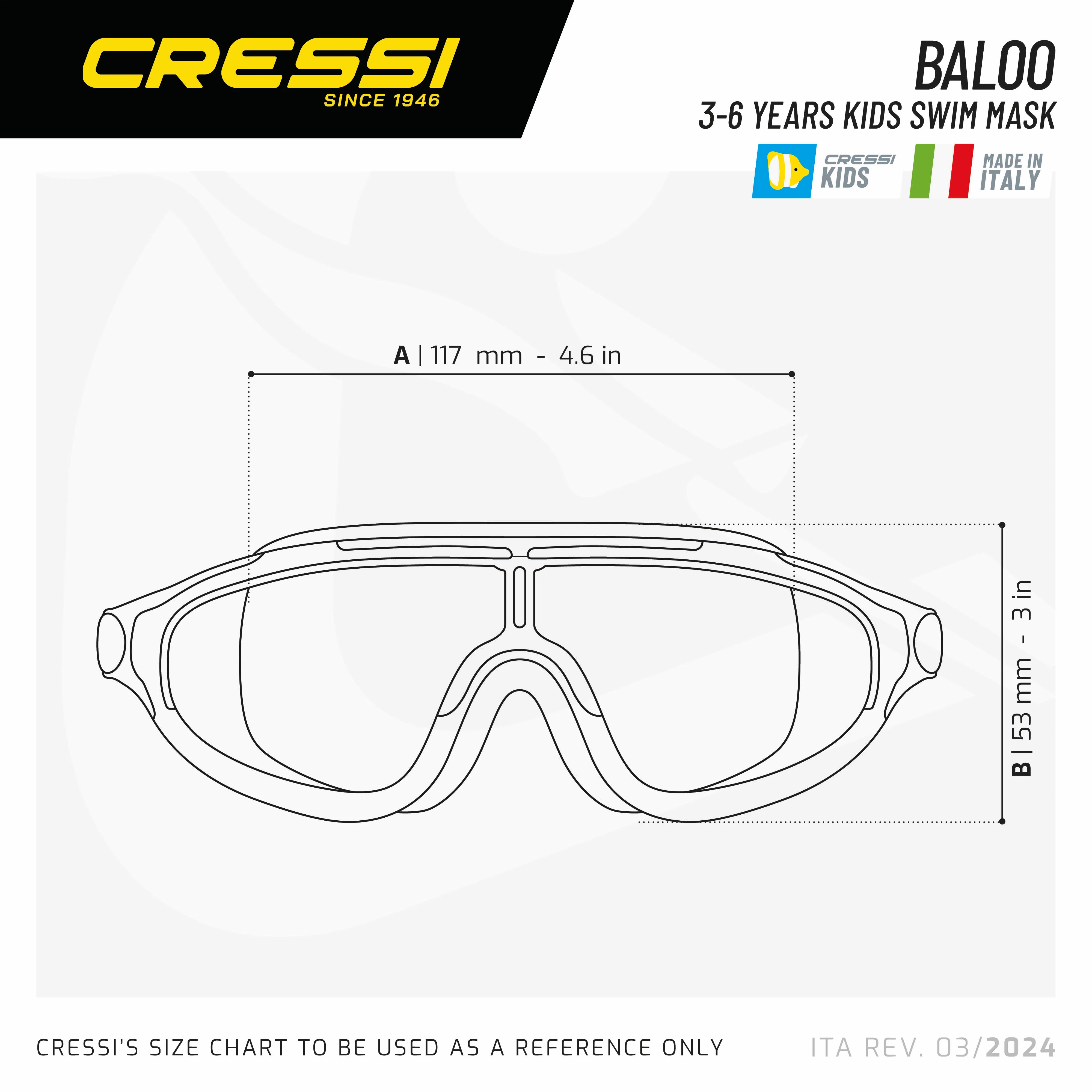 Cressi Kids Swimming Goggles Baloo - Image 6