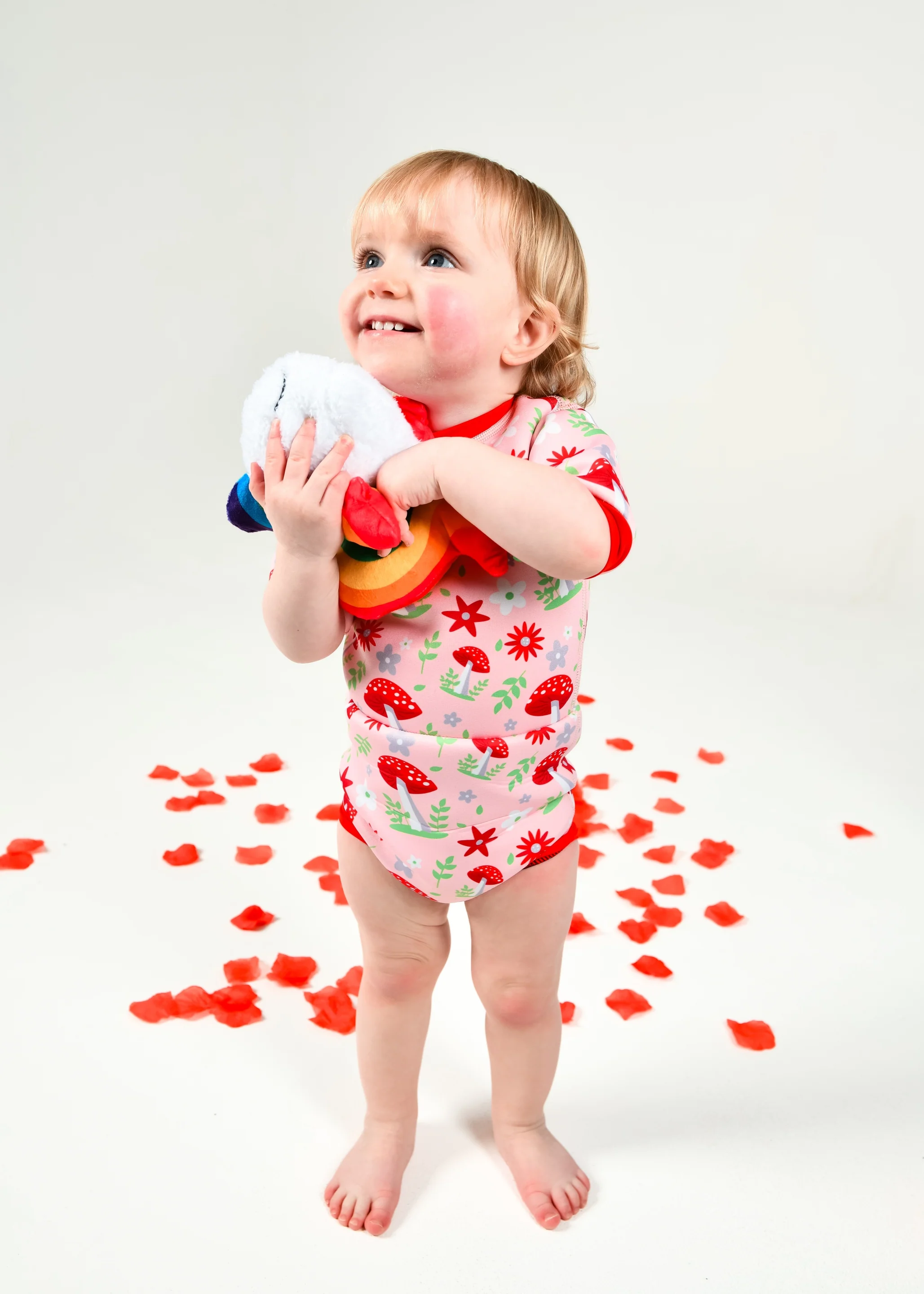 Mushroom Blush Happy Nappy Wetsuit - Image 4