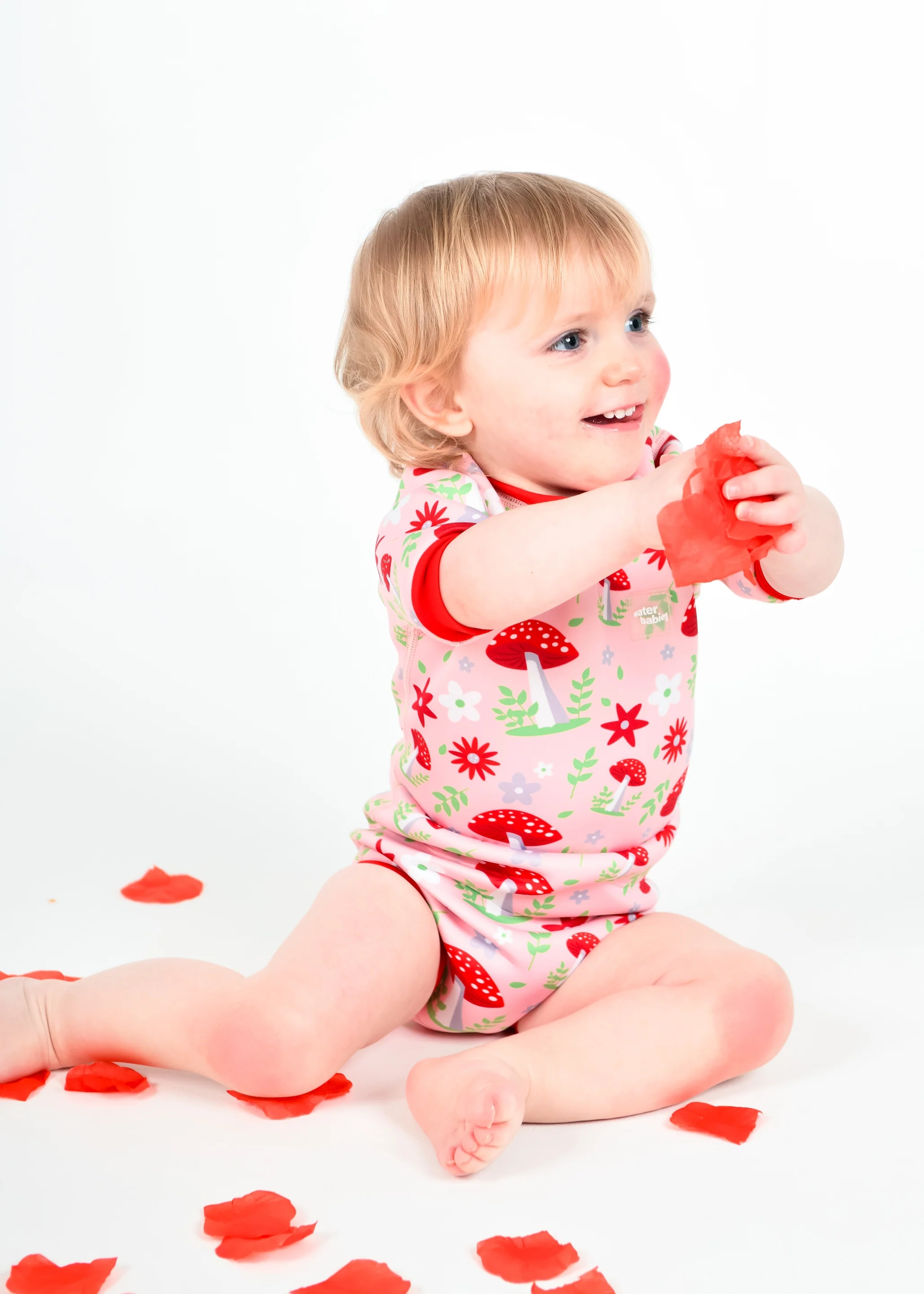 Mushroom Blush Happy Nappy Wetsuit - Image 6