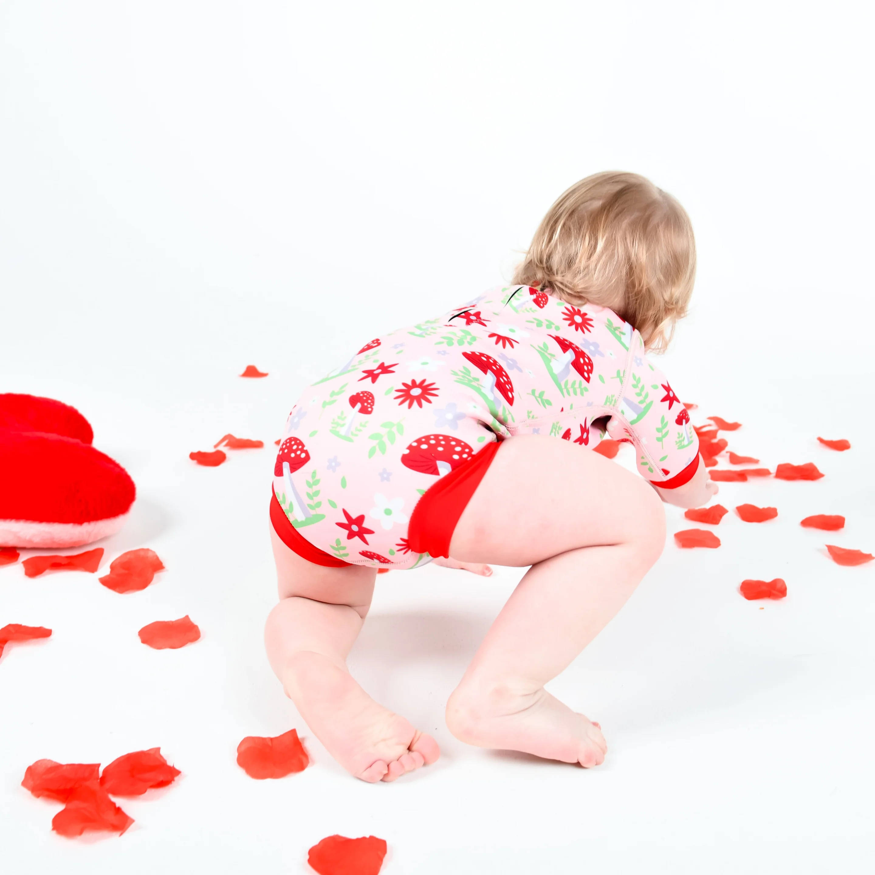 Mushroom Blush Happy Nappy Wetsuit - Image 7