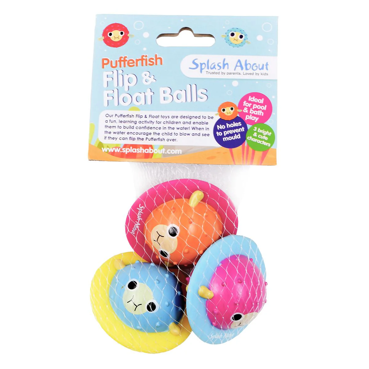 Pufferfish Flips & Float Toys (Pack of 3) - Image 3