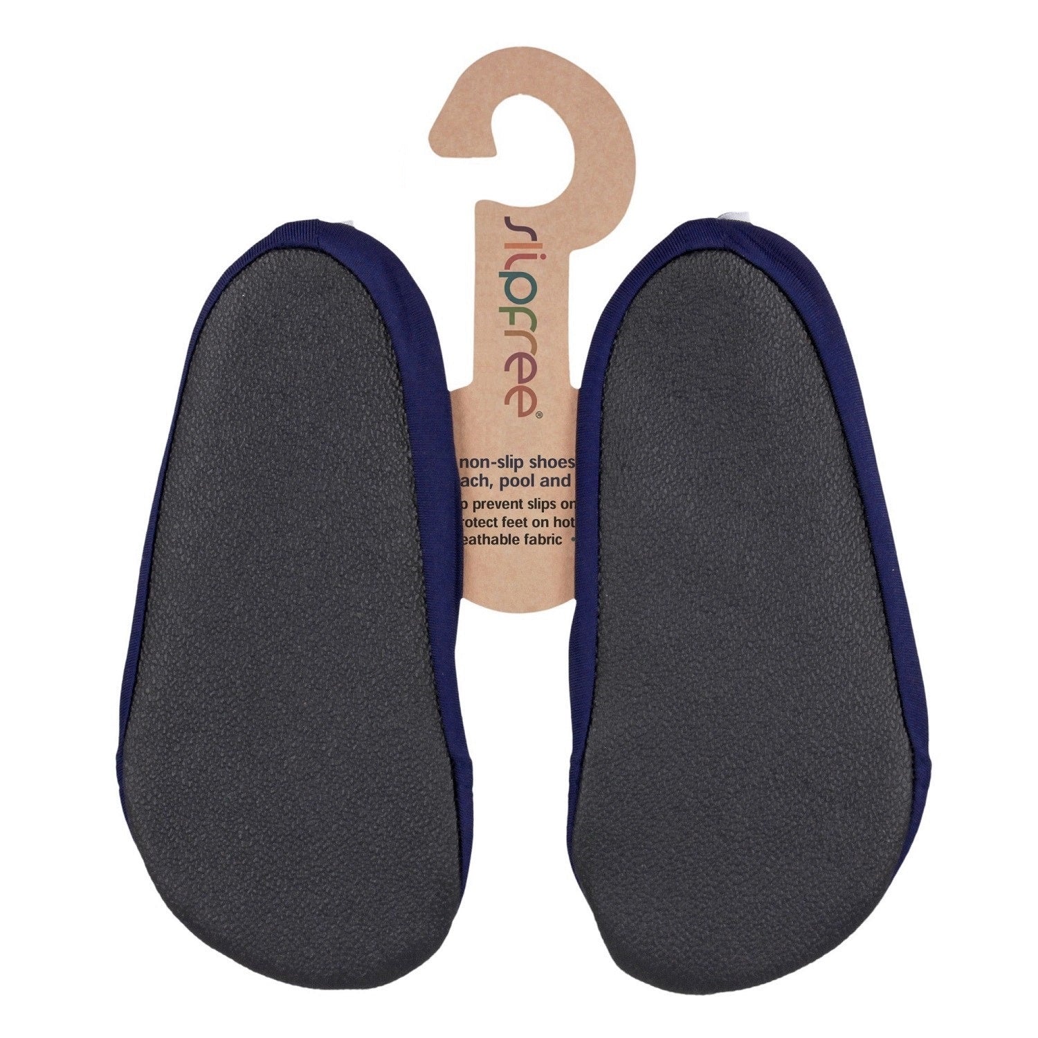 Slipfree Non-slip Shoes Navy Print Adult & Older Children - Image 3