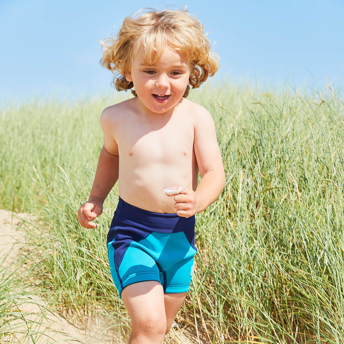 Navy & Jade Child Splash Jammers - Image 4