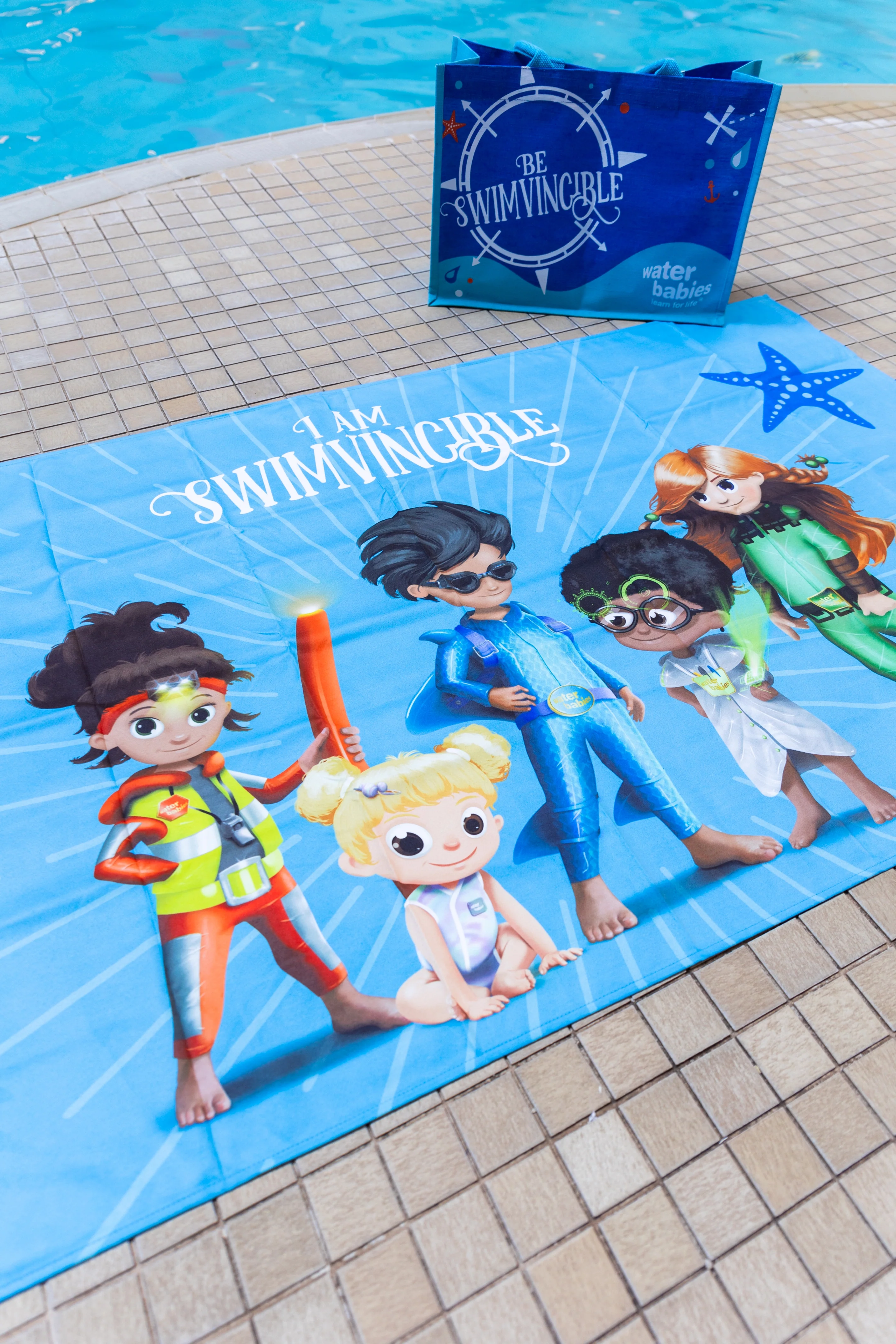 Water Babies x Dock & Bay I Am Swimvincible Pool & Beach Towel (160x90cm) - Image 9