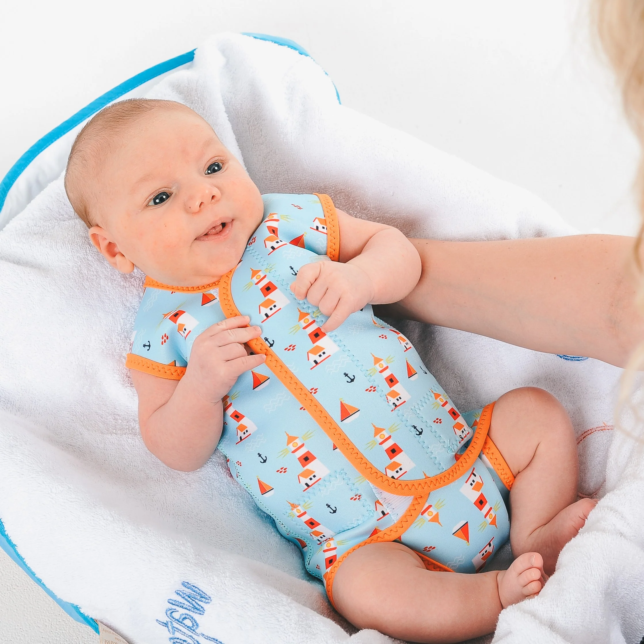 Water Babies Lighthouse Lagoon Baby Wrap - Image 5