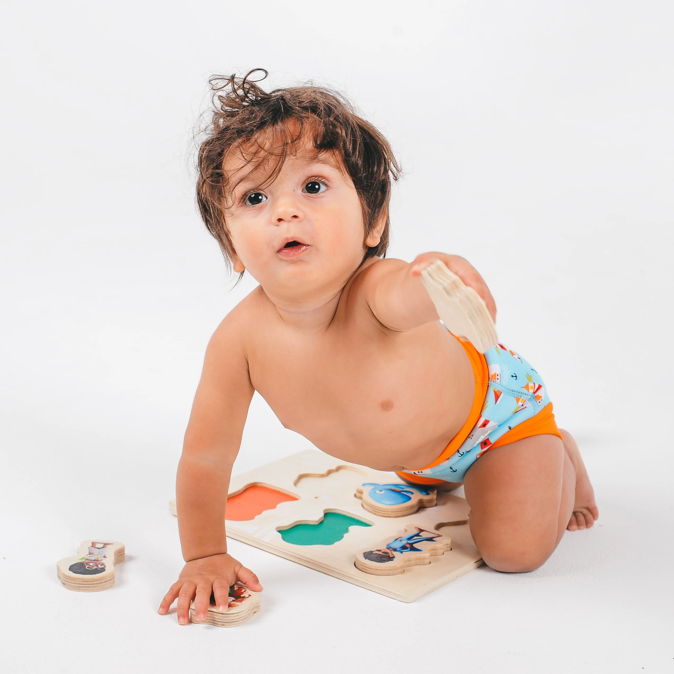 Water Babies Swimvincibles Chunky Wooden Puzzle (6 Pieces) - Image 10