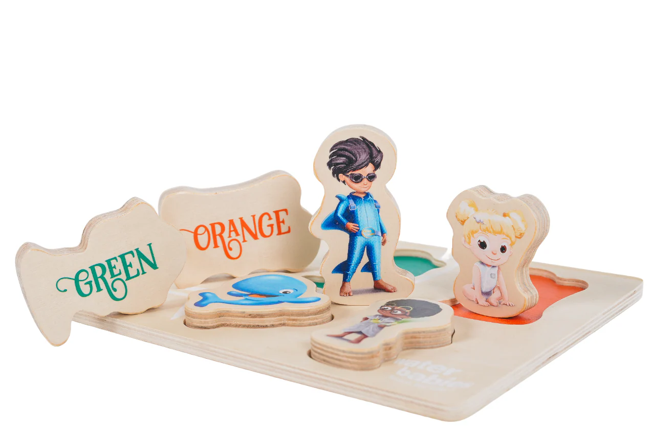 Water Babies Swimvincibles Chunky Wooden Puzzle (6 Pieces) - Image 4