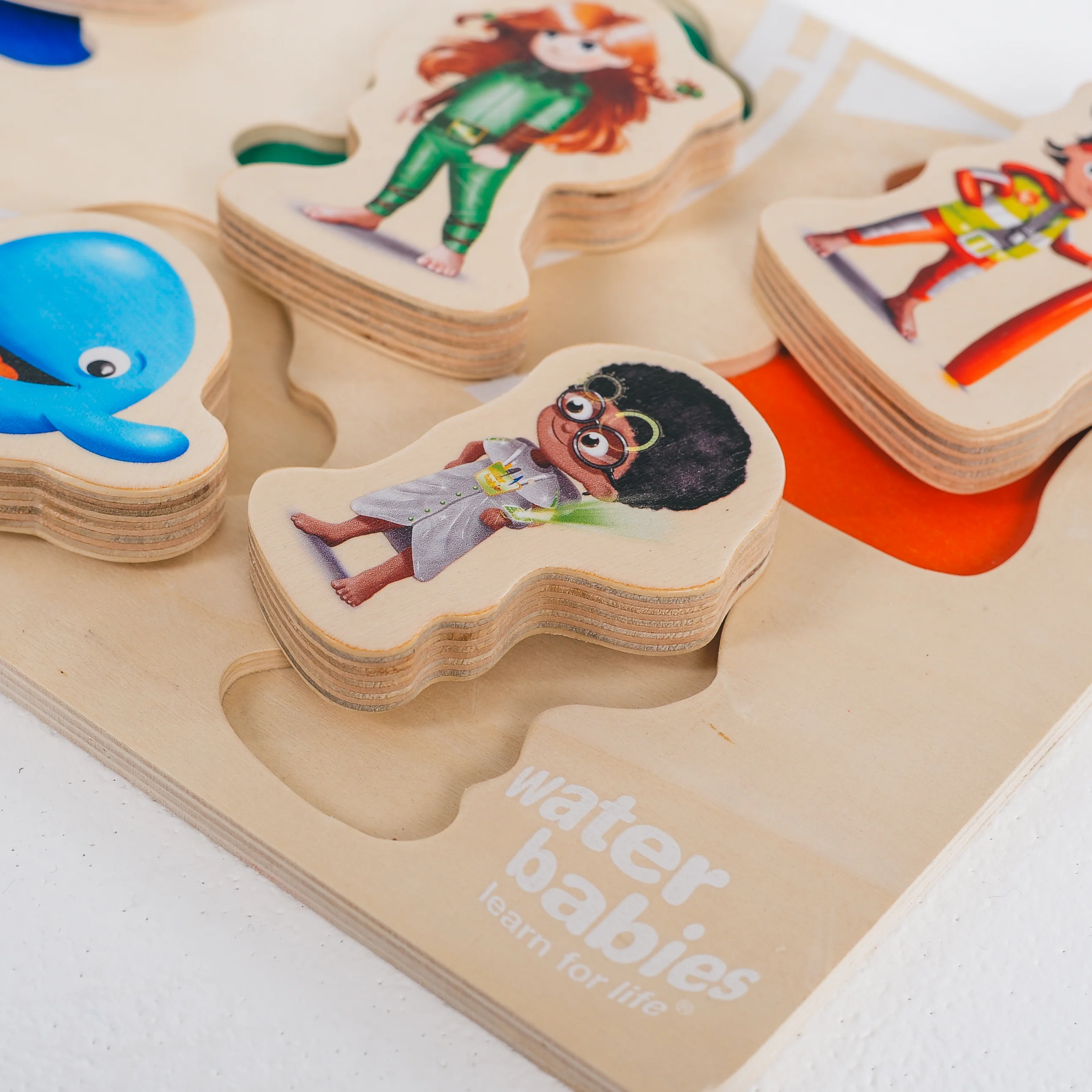 Water Babies Swimvincibles Chunky Wooden Puzzle (6 Pieces) - Image 6