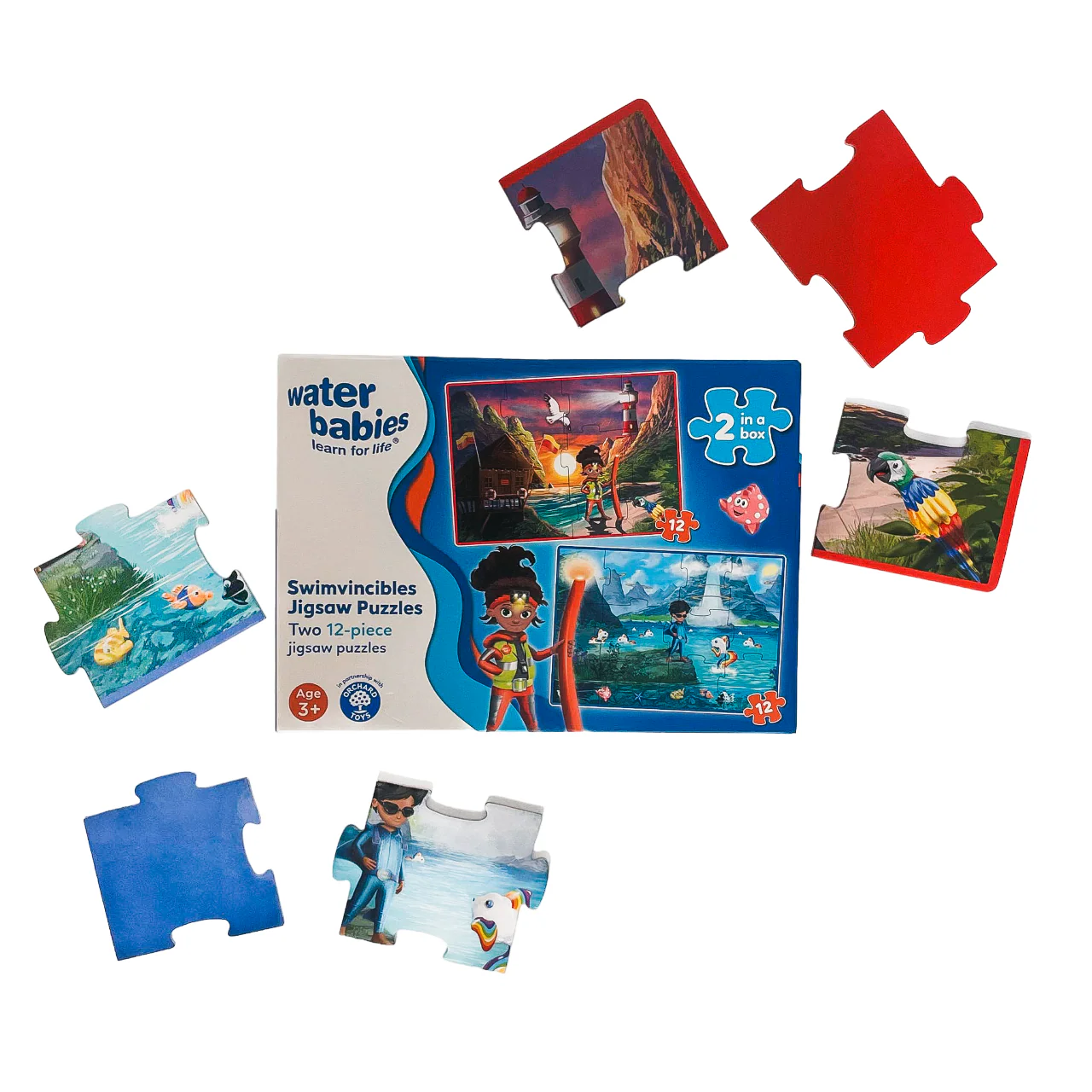 Water Babies x Orchard Toys Swimvincibles Jigsaw Puzzles 2 in a Box (12-piece) - Image 15